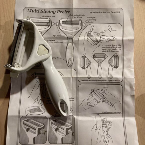 multi slicing peeler with adjustable head with paperwork - Picture 2 of 2